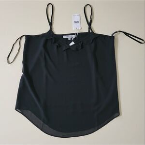 Naked Zebra Women's Black Lined Camisole Tank Top